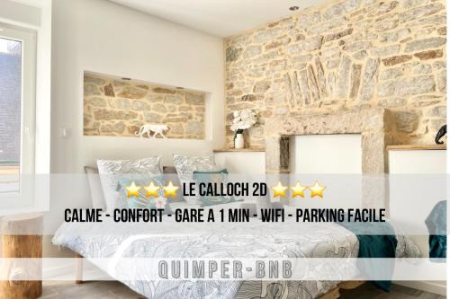 Quimper Apartment | LE CALLOCH 2D - Studio 4 Étoiles - Quartier Gare - Wifi - Netflix
