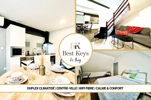 Sens Apartment | Le Grey - By BEST KEYS - Maison Duplex Moderne - Entièrement Climatisé - Centre Ville - Smart TV - Machine à Café Nespresso - WiFi Fibre - Check-in Autonome - Parking Gratuit à Proximité