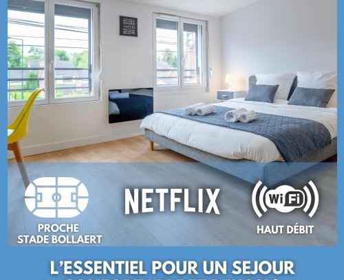 Lens Apartment | Le Louvre Lens - Premium - Wifi - Balcon & Parking