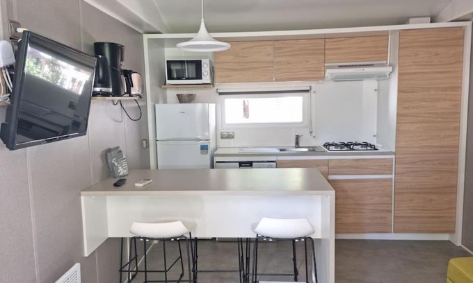 Cap d'Agde Apartment | Location d'un mobil-home de 35 m² au Camping Les Sables d'Or - 4 étoiles avec grand parc aquatique