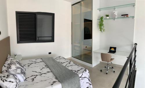 Peruibe Apartment | Loft de luxo em Peruíbe, Smart Lock, Wi-Fi, Home office próximo a praia