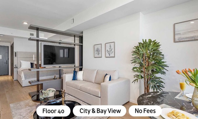 Downtown Miami Apartment | Lux Studio w Sunset Views. No Additional Fees!