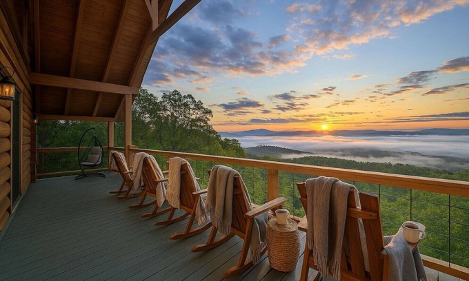 Mineral Bluff House | Luxe Cabin | Hot Tub, Deck, Views, Near Blue Ridge