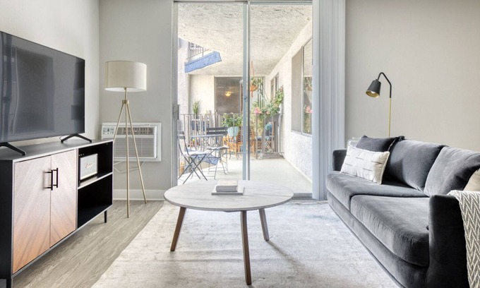 Tri-West Apartment | Luxe West Hollywood 1BR w/ Pool & Gym, walk to Sunset Blvd, by Blueground