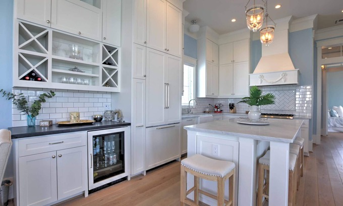 Beachtown House | Luxurious Galveston Home w/Balconies & Beach View