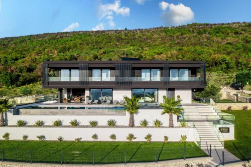 Brovinje Villa | Luxury Exclusive Villa Panoramica near Labin - Rabac only 2 km from the beach with sea view and wellness