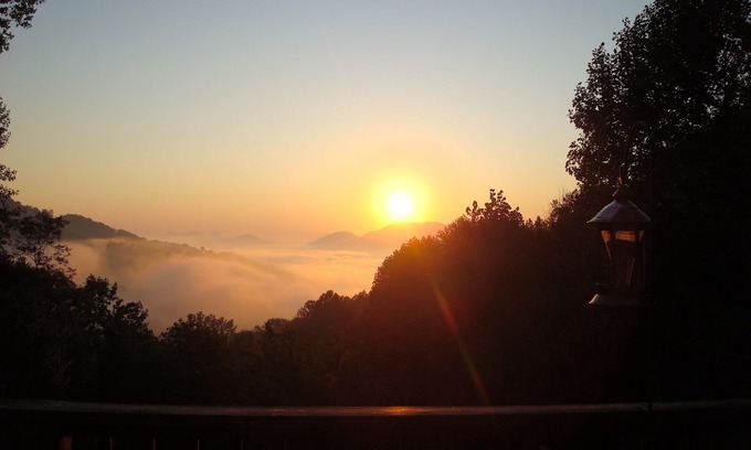 Waynesville House | Luxury home no damage by storm,relaxing mountain vista with entire town open