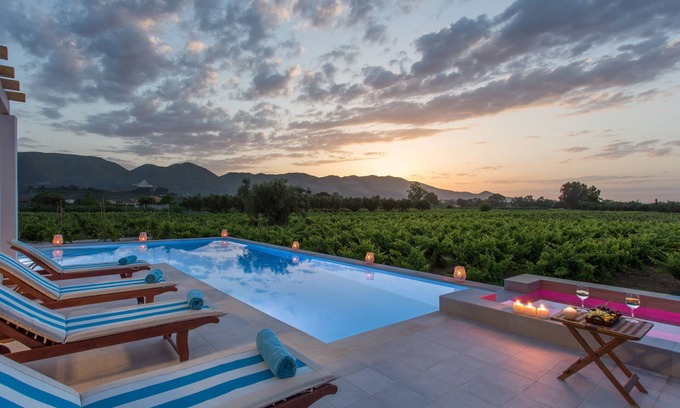 Agia Marina Villa | Luxury Villa with Private Pool, Tennis Court & Vineyard | Aneli Villa Elissavet