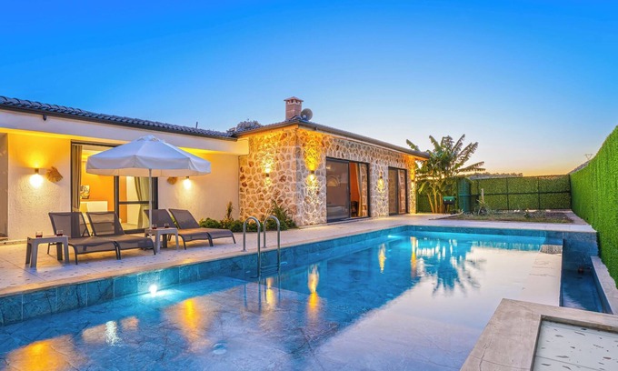 Kas Resort | Magnificent Villa with Pool Close to Kalkan Center