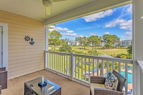 Central Myrtle Beach Apartment | Magnolia Pointe Condo on Golf Course!
