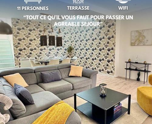 Saint-Honore - Jeanne d'Arc House | Maison design 11 pers -Terrasse -Netflix -Confort