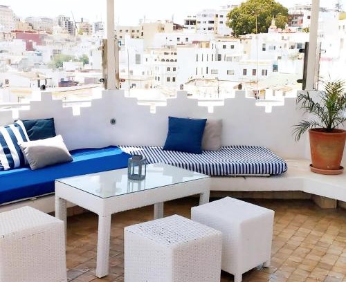 Medina of Tangier House | Maison Médina, terrasse panoramique, vue mer