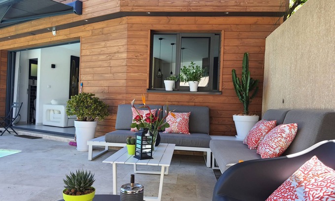 Peri House | Maison Neuve Moderne Tout Confort Entre Plage et Montagne Avec Piscine Privé