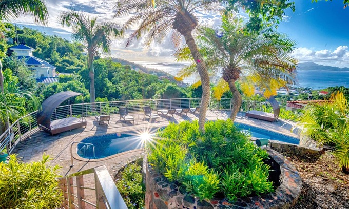 Estate Enighed Villa | Mandavilla Rose villa in Cruz Bay