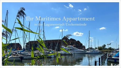 Ueckermuende Apartment | Maritimes Apartm im Yachthafen der Lagunenstadt Ueckermünde