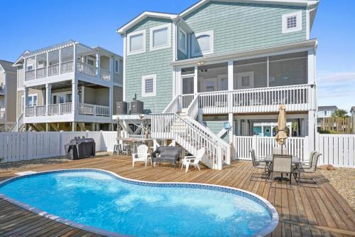 Holden Beach House | Marsh Mellowed by the Sea Brunswick Vacation Rentals Privated heated pool and beach