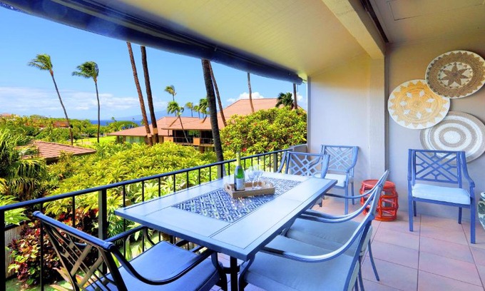 Kaanapali Apartment | Maui Eldorado B200-Large lanai w/ocean/golf course views