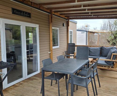 Torreilles-Plage Ski Chalet | Mobil-home les pieds dans l'eau camping LES DUNES 5"'"
