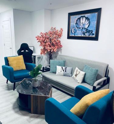 Southeast Calgary Apartment | Modern 2 bedroom guest suite with AC