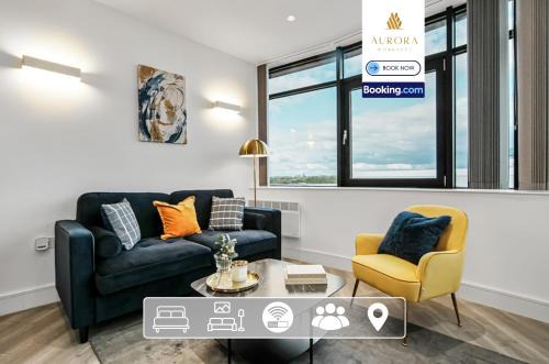 London Borough of Hounslow Apartment | Modern 2BDR Apartment With Free Wi-Fi, Private Parking Near to Heathrow By Aurora WorkNest Short Lets & Serviced Accommodation London