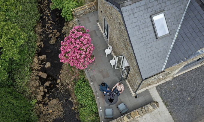 Margam Cottage | Modern Contemporary Cottage with Riverside Terrace and free WiFi