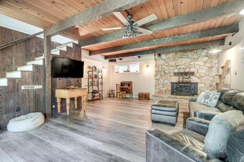 West Point House | Mtn-View Gem Deck, Grill and Fire Pit in West Point