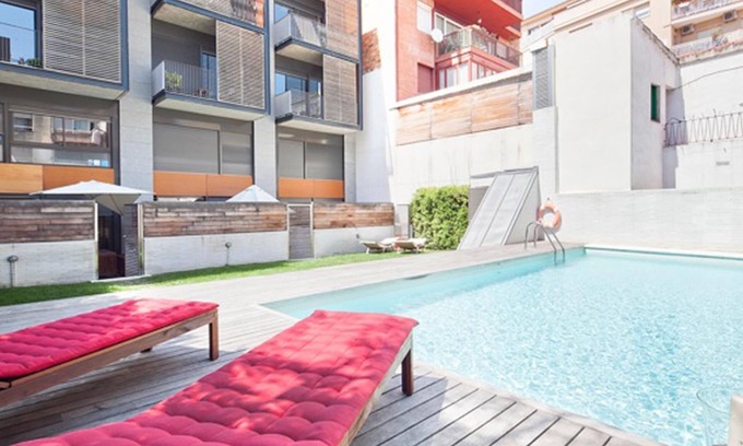 El Putget i Farro Apartment | My Space Barcelona 2 duplex for 16 people with terrace and pool in the center