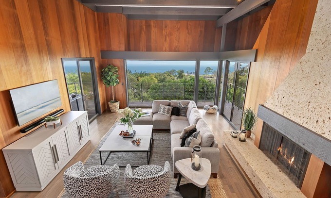 Campanil House | *NEW!* Breathtaking Ocean Views Stun at Modern Multi-Level Home with Spa