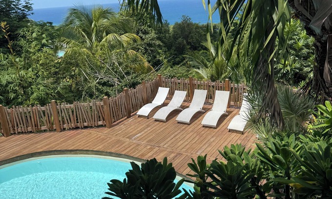 Cafeiere House | New! Luxurious villa with pool and exceptional view of the Caribbean
