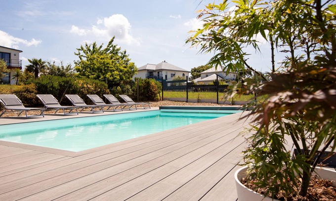 Pleneuf-Val-Andre House | New villa with pool and sea view, for 9
