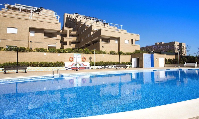 Marina d'Or Apartment | Nice apartment for 4 guests with A/C, pool, WIFI, TV, terrace and pets allowed