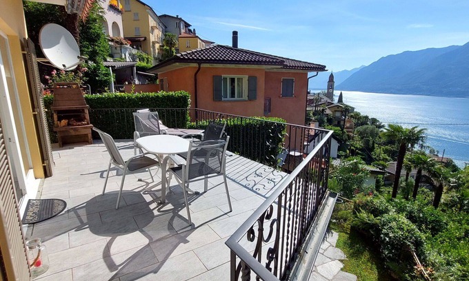 Ronco sopra Ascona Apartment | Nice apartment for 4 guests with TV, terrace and pets allowed