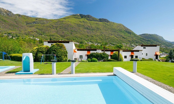 Capriasca Apartment | Nice apartment for 4 people with pool, WIFI, TV, patio, pets allowed and panoramic view