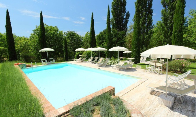 Rapolano Terme Villa | Nice apartment in villa for 5 guests with pool, WIFI, TV and patio