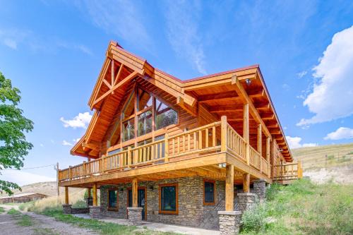 Arlee House | Nordic Style Lodge with Deck on 80 Acres in Arlee