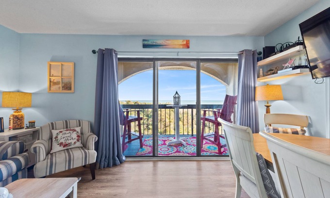 Arcadian Shores Condo | OCEAN VIEW- PETS ALLOWED!