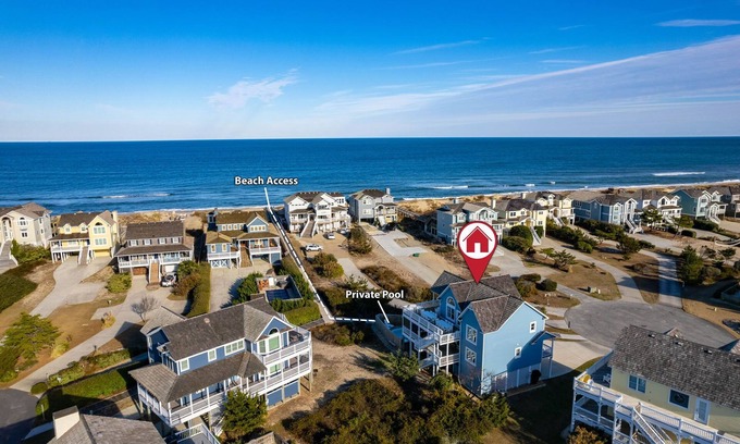 Nags Head House | Ocean views, Close 2 Beach, Pool, Arcade, Hot Tub Arcade, Bikes, Loaded