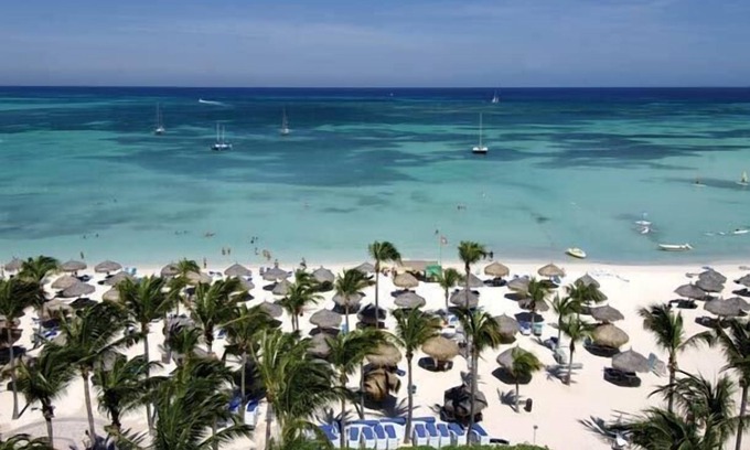 Palm Beach Resort | Oceanfront - 2 Bedroom Marriott Aruba Surf Club - 180 Degree Oceanfront Views