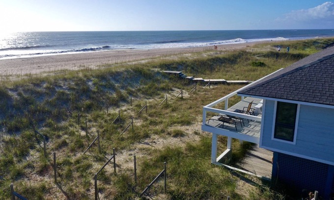 South Beach House | Oceanfront Oasis | Wraparound Deck, Private Beach Access, BHI Club + Golf, 3 Suites, Dog Friendly