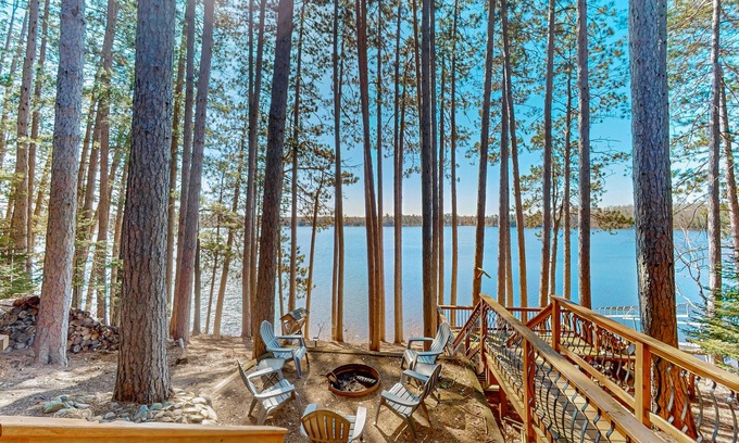 Eagle River House | One-of-a-kind lakefront A-frame overlooking Echo Lake with theater room