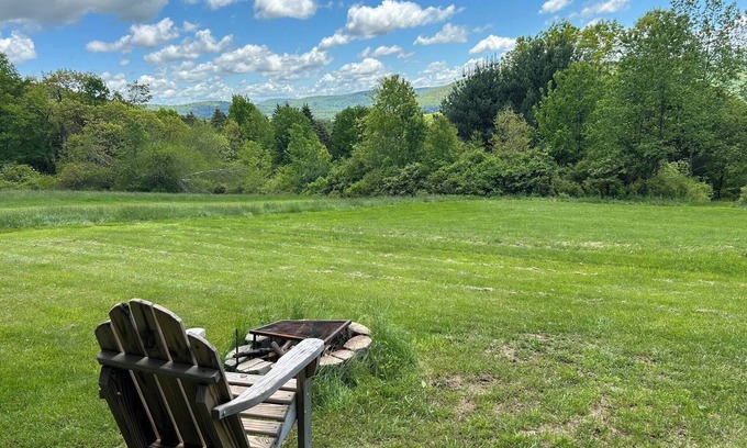 Unadilla Cabin | Our Rustic Serenity Camp is 190 sq ft and over looks the river valley.
