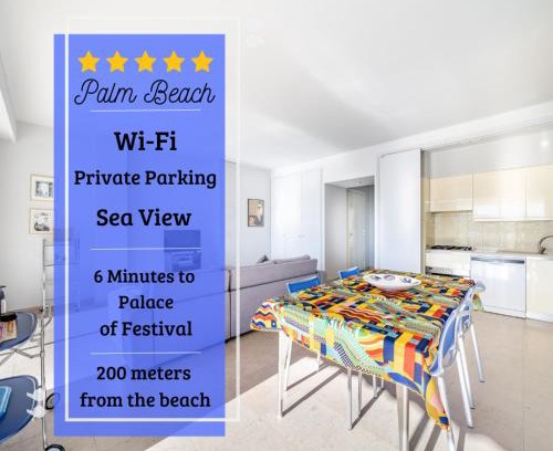 Pointe Croisette Apartment | Palm beach- Free Wifi- Parking- Sea View