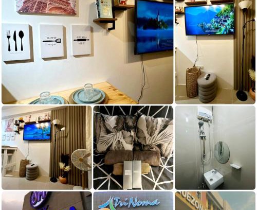 Project 8 Apartment | Paris Theme Near Trinoma SM North LRT Roosevelt SNR Congressional Free Netflix Fast Internet