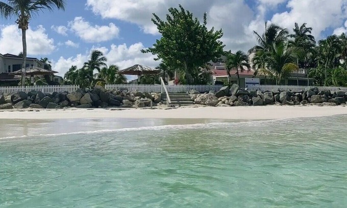 St. John's Condo | perfect beach view condo on 2nd floor balcony newly remodeled