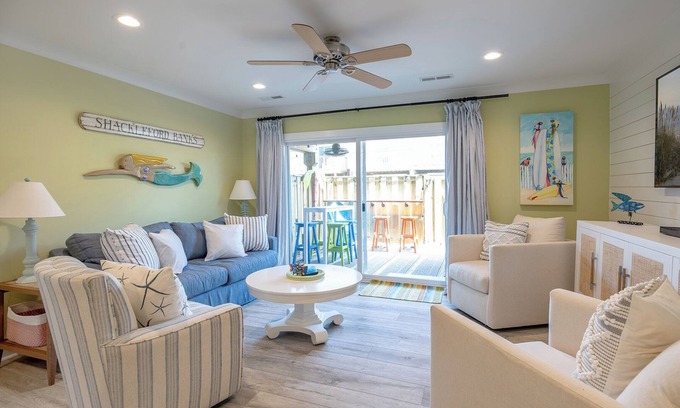 Pine Knoll Shores House | Pine Knoll Townes 132: Almost Oceanfront Townhouse in Pine Knoll Shores, NC!
