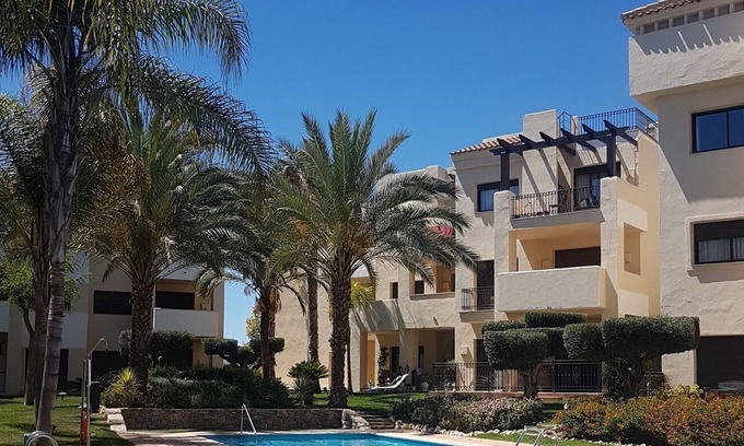 Roda Apartment | Piso Pomsol @ Roda Golf - Huge sunny balcony. Loads of extras incl pool towels