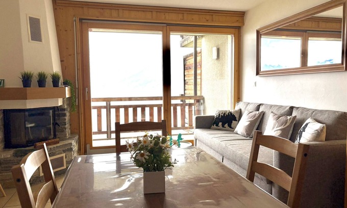 Veysonnaz Apartment | Plein Ciel VA 022 - MOUNTAIN apartment 4 pers