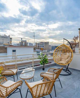 Thessaloniki Apartment | Pomegranate Luxury Penthouse Maisonette with Stunning Terrace #Free Parking# by BiNoBi!