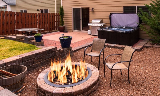 Old Farm District House | Private Hot Tub ~ Close to Old Mill ~ Dog Friendly ~ Fire pit