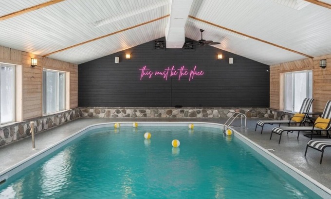 Gaylord House | Private Lodge, Sleeps 22, Near Boyne, Indoor Heated Pool, 10 Acres,Game Rms,Pets